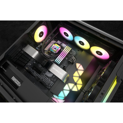 Ftohës me ujë Corsair iCUE H150i ELITE CAPELLIX XT, 12 cm, i zi