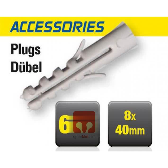 Tipëll plastike Kinzo, 8x40mm, 60copë Tipëll plastike Kinzo, 8x40mm, 60copë