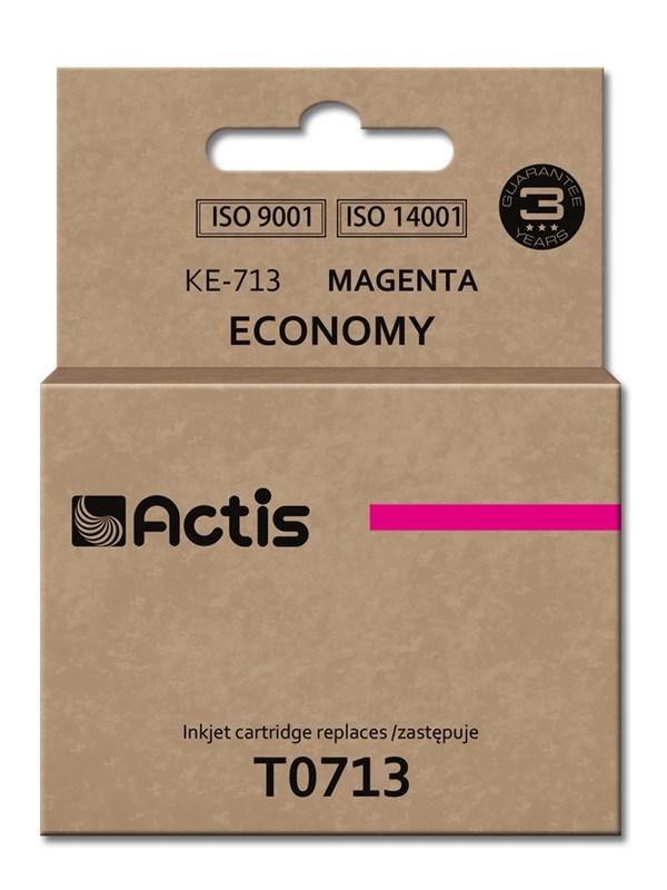 Ngjyrë për printer Actis KE-713 (zëvendësim për Epson T0713, T0893, T1003), 13.5 ml, vjollcë Ngjyrë për printer Actis KE-713 (zëvendësim për Epson T0713, T0893, T1003), 13.5 ml, vjollcë