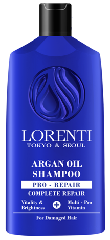 Shampon për flokë Lorenti, me vaj argani, 630ml