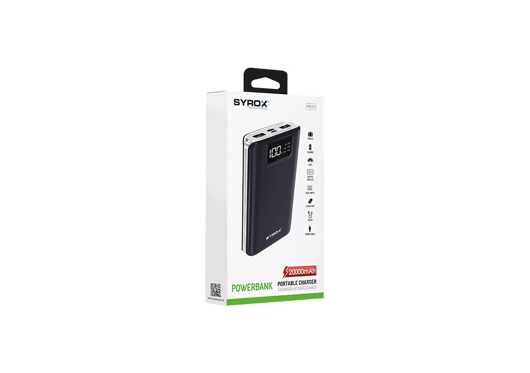 Powerbank Syrox, 20000 mAh, i zi