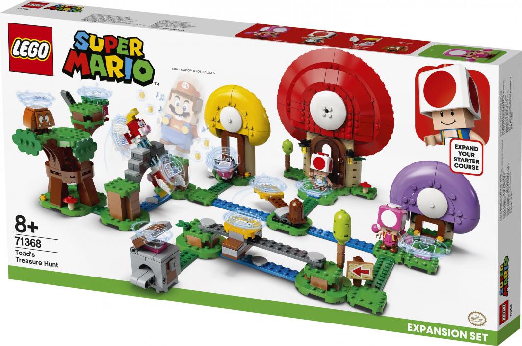 Lego Super Mario Toad Is Looking For The Treasure, 464 elemente