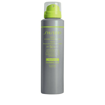 Sprej për vetë-rrezitje Shiseido Sports SPF 50+ (Invisible Protective Mist), 150 ml