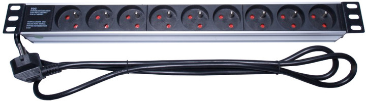 Kabllo zgjatëse PremiumCord, 1U, 19", 2m