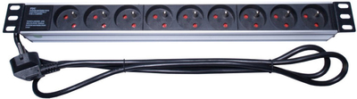 Kabllo zgjatëse PremiumCord, 1U, 19", 2m