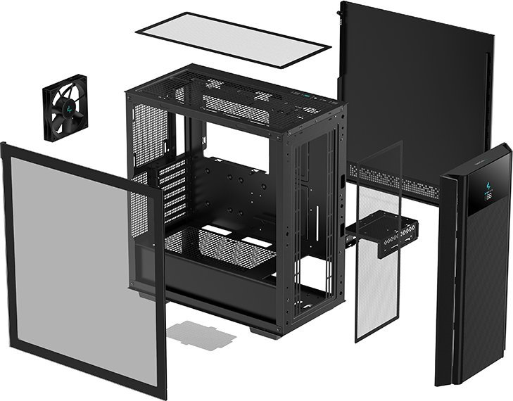 Куќиште за компјутер Deepcool CH510 Mesh Digital, Midi Tower