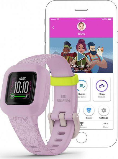 Orë e mençur për fëmijë Garmin Vivofit Junior 3, rozë