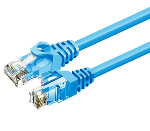 Kabllo rrjeti ZOY, Cat. 6a, UTP, CCA, 0.25m, e kaltër