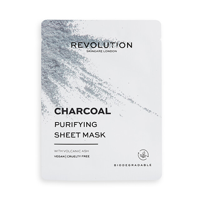 Set maskash për fytyrë Revolution Skincare (Purifying Charcoal Sheet Mask), 5 copë
