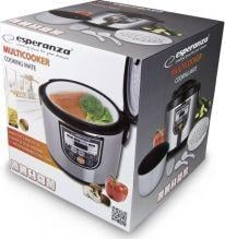 Tenxhere Multicooker Esperanza Cooking Mate, 850W, argjendtë (EKG011)