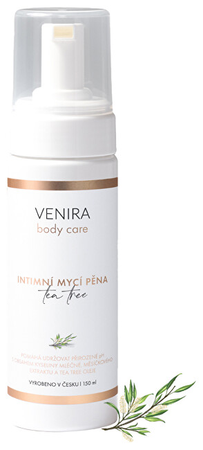 Shkumë larëse intime Venira Tea Tree, 150 ml
