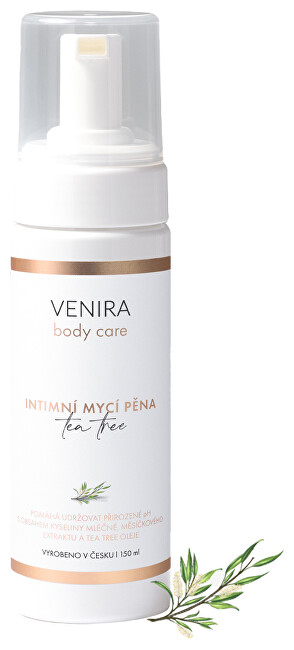 Shkumë larëse intime Venira Tea Tree, 150 ml