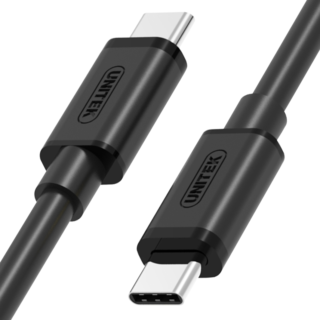 Kabllo USB Unitek, USB-C në USB-C, 1 m, e zezë