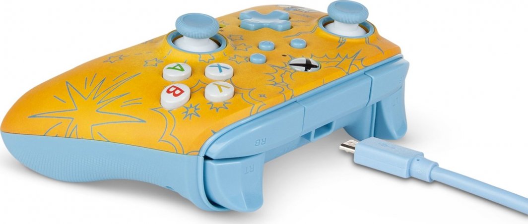 Kontroller PowerA XS Enhanced Cuphead, me kabllo, i verdhë
