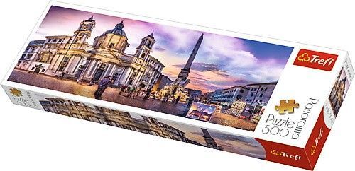 Puzzle Trefl: Piazza Navona, Rome (GXP-645437), 500 elemente