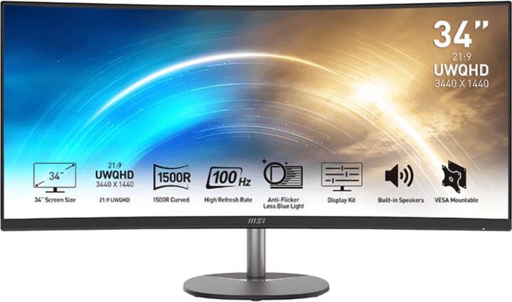 Monitor MSI PRO MP341CQ - LED, 34"