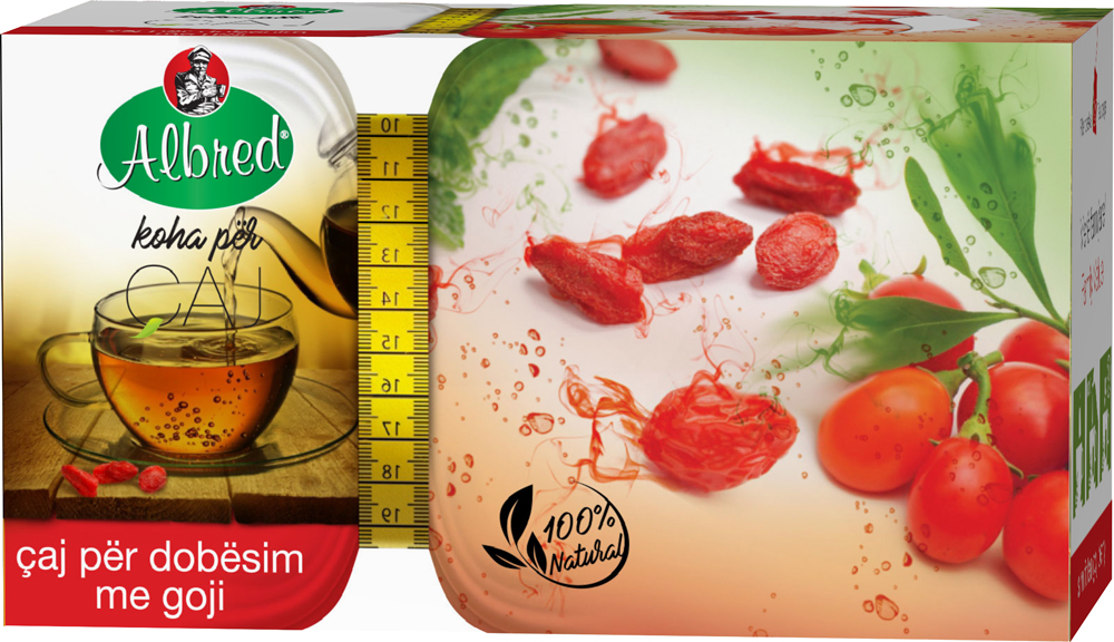 Albred Çaj për dobësim me goji, 20 filterë
