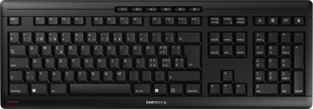 Tastierë Cherry Stream, wireless, Swiss, e zezë