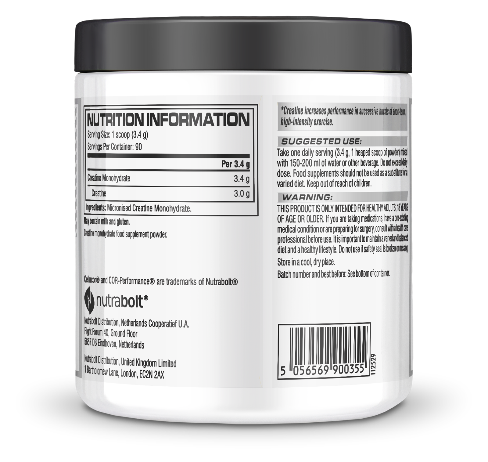 Kreatinë Cellucor Cor-Performance Micronised Creatine Monohydrate 90 serv., 306g