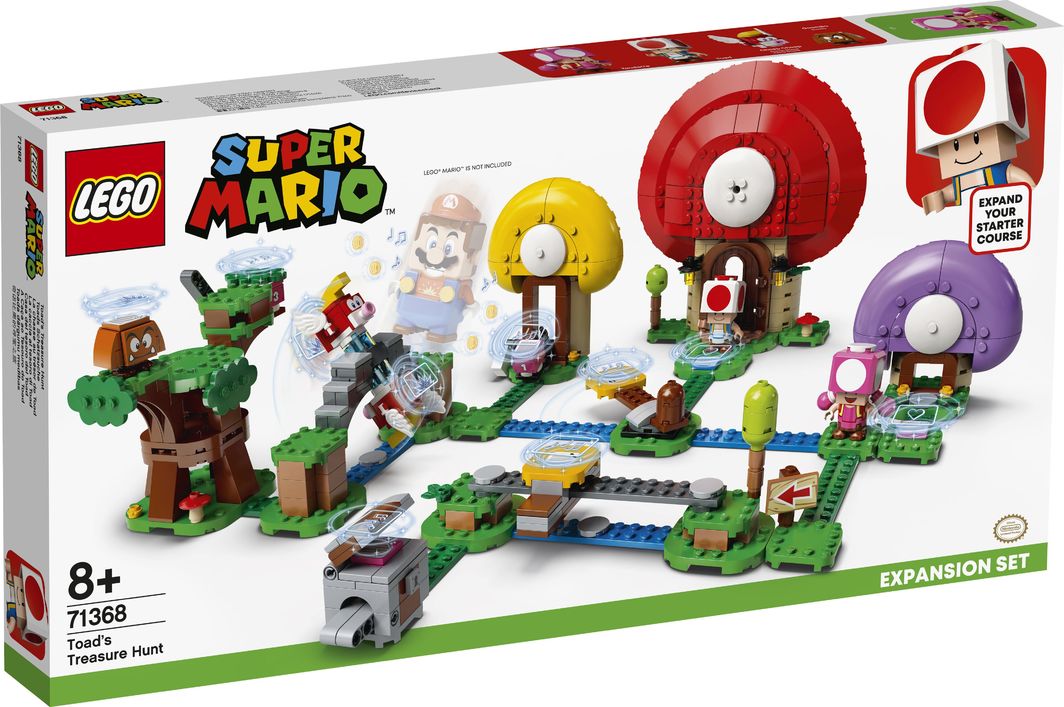 Lego Super Mario Toad Is Looking For The Treasure, 464 elemente