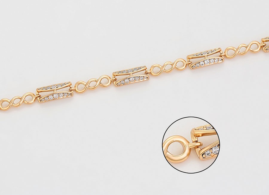 Byzylyk dore Xuping, elegant, i praruar në ari 18k BZD1
