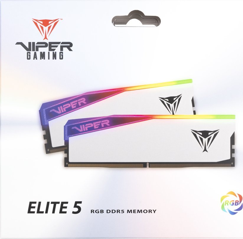 Memorie Patriot Viper Elite 5, DDR5, 32 GB, 6200 MHz, CL42, PVER532G62C42KW