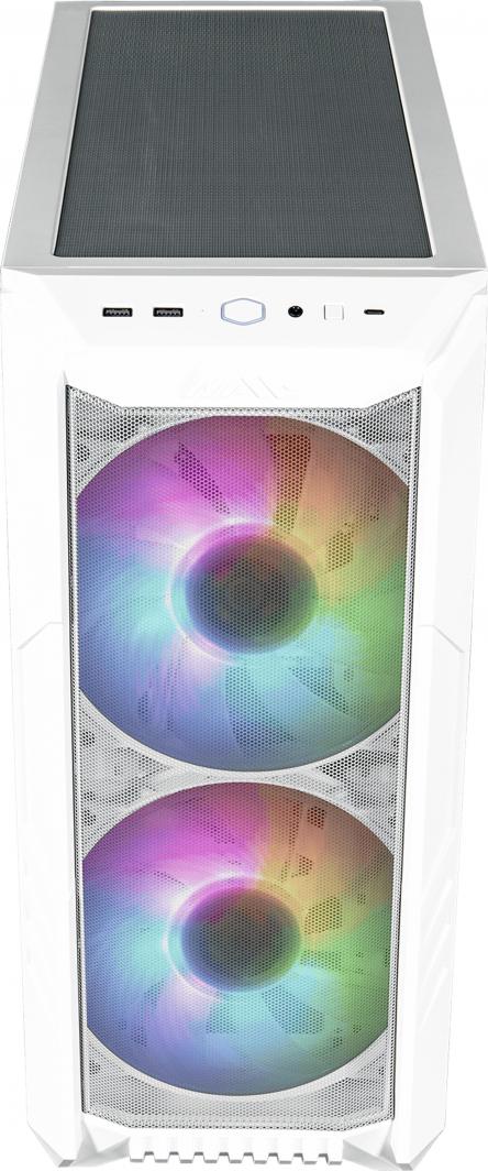 Куќиште за компјутер Cooler Master HAF 500 ARGB, бело, Midi Tower