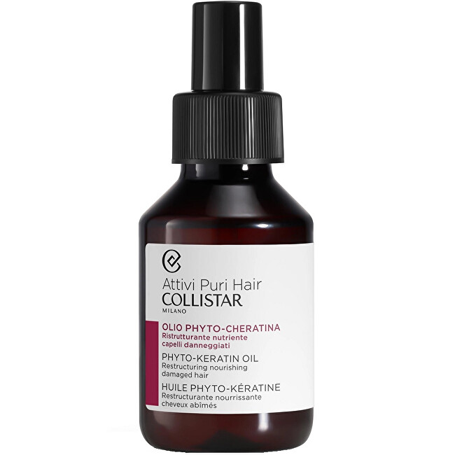 Масло за коса Collistar Phyto-Keratin Restructuring Nourishing Hair Oil, 100 мл