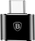 Adapter Baseus, USB A në USB C, i zi