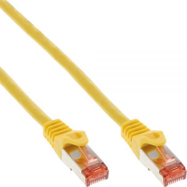 Kabllo InLine Patchcord S/ FTP, PiMF, Cat.6, PVC, 0.5m, e verdhë Kabllo InLine Patchcord S/ FTP, PiMF, Cat.6, PVC, 0.5m, e verdhë