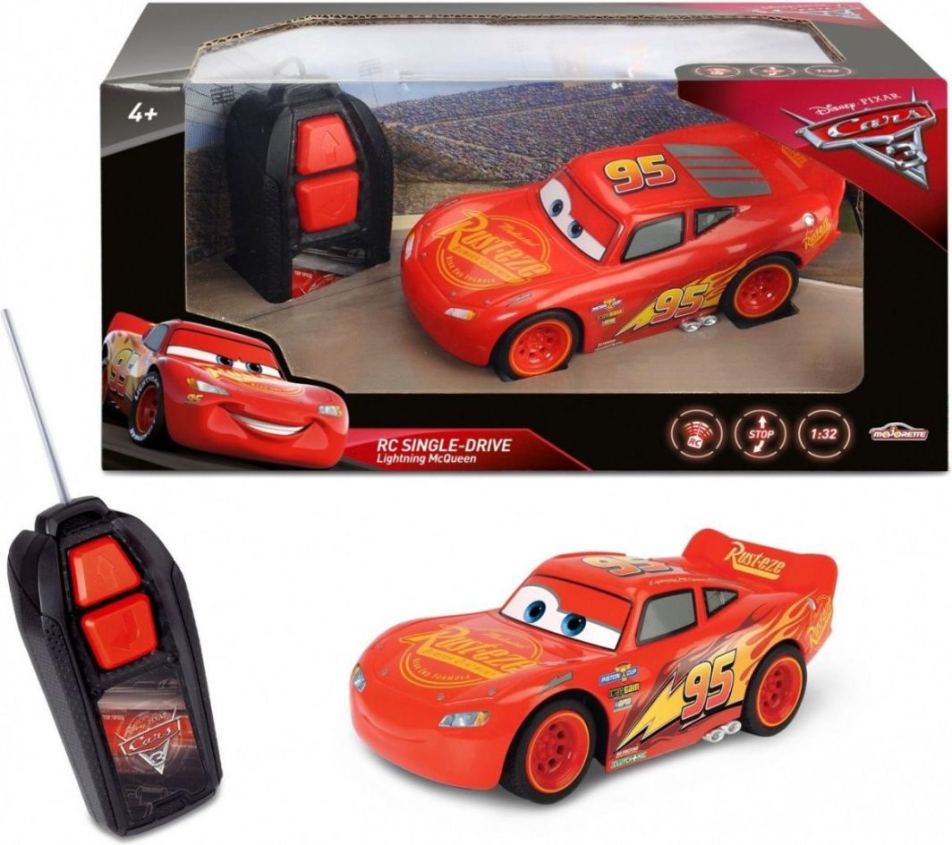 Makinë me telekomandë Dickie Cars 3 RC Lightning McQueen, e kuqe
