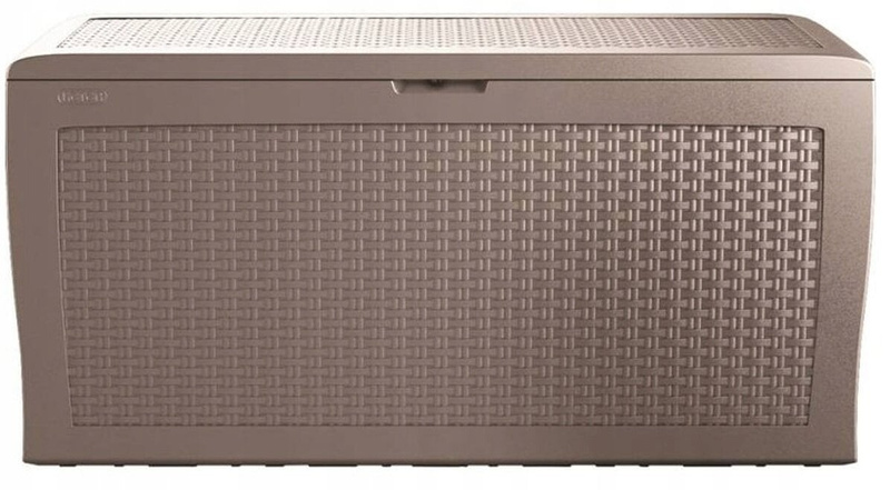 Kuti kopshti Keter Samoa Rattan Box, 270L, cappuccino