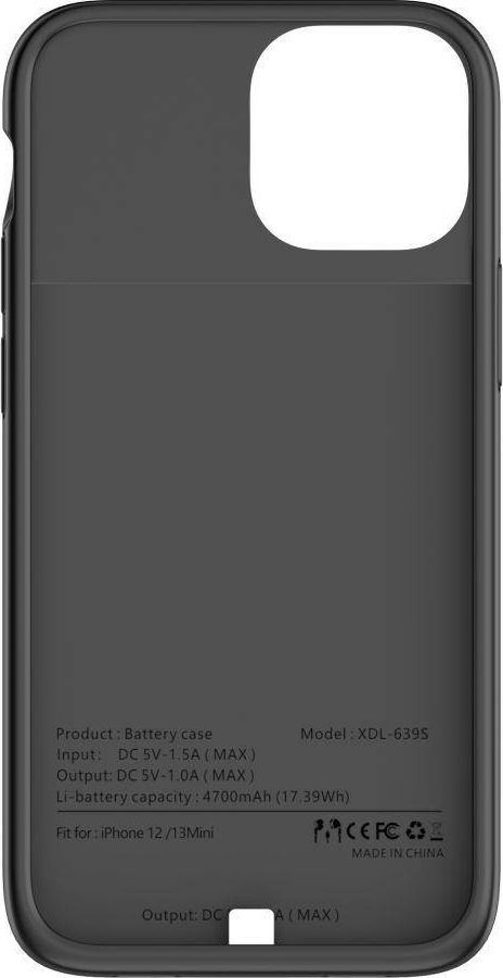 Mbështjellëse me bateri Tech - Protect për iPhone 12 Mini dhe iPhone 13 Mini, e zezë