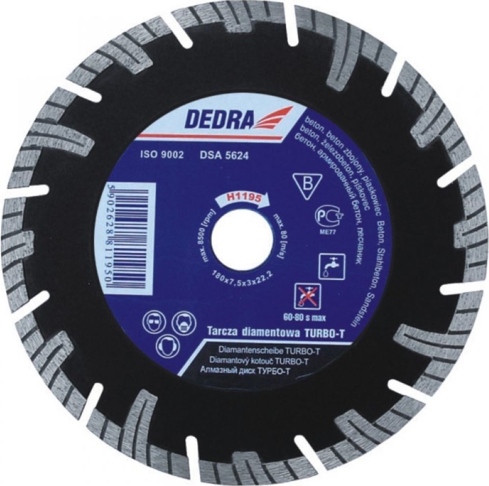 Teh diamanti Dedra, 350x25.4mm