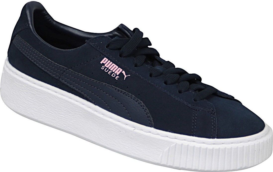 Atlete për djem Puma Suede Platform JR, kaltër e mbyllët Atlete për djem Puma Suede Platform JR, kaltër e mbyllët