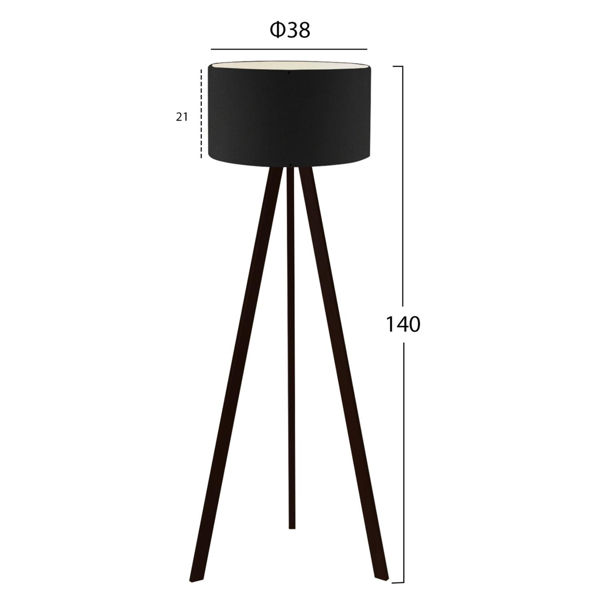 Llambë dyshemeje tripod (HM7578.05)