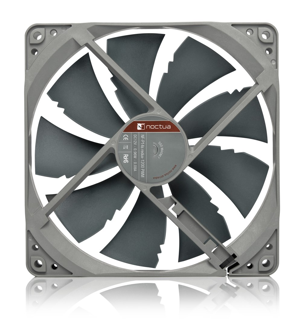 Ftohës Noctua NF-P14S REDUX-1200 PWM, 14 cm, i hirtë