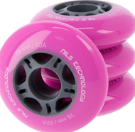 Rrota Nils Extreme Pu Pink, 4 copë, rozë