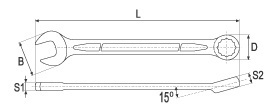 Çelës i kombinuar Yato (YT-0352), 23 mm