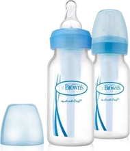 Set shishe për bebe Dr. Browns, 2 copë, 120 ml, të kaltra Set shishe për bebe Dr. Browns, 2 copë, 120 ml, të kaltra