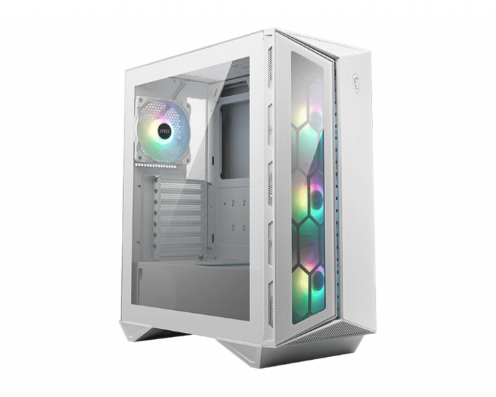 Kasë kompjuteri MSI MPG GUNGNIR 110R WHITE, me xham, e bardhë