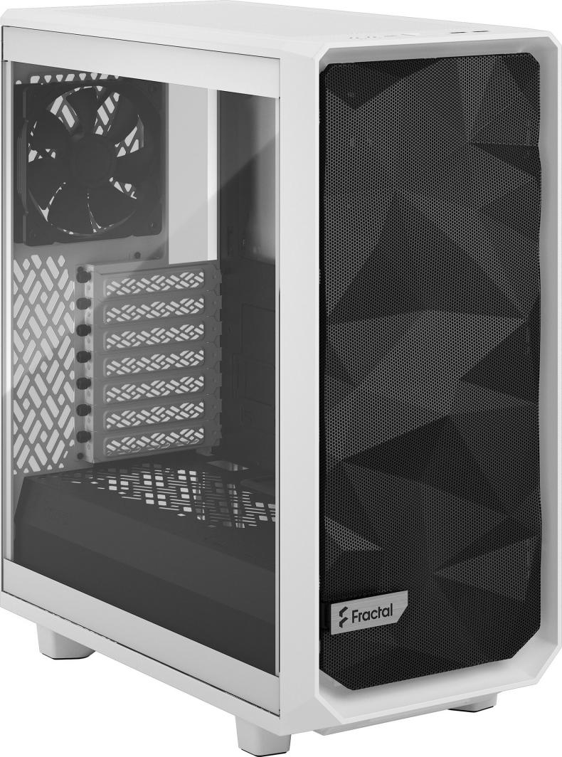 Kasë Fractal Design Meshify 2 Compact TG Clear Tint, e bardhë, Midi Tower