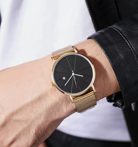 Orë dore, Nrubi me dizajn minimalist dhe elegant. E artë-ODME16