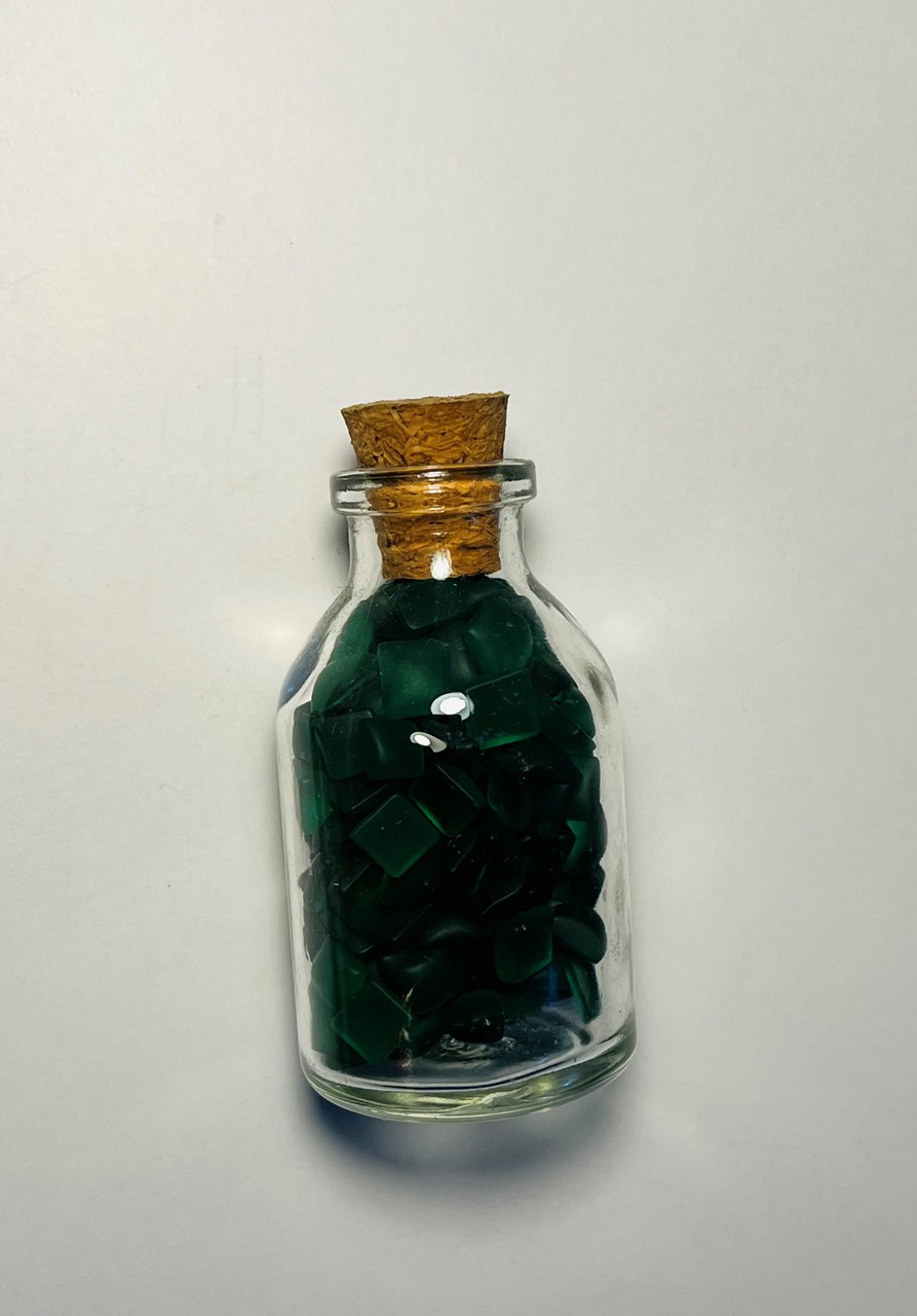 Gurë natyral Dar Aventurine Kub, 6 cm, gjelbër