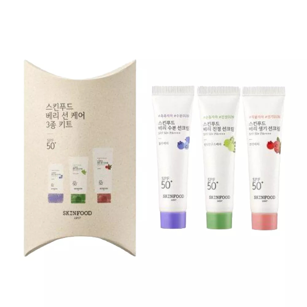 Set për mbrojtje ndaj diellit Skinfood Berry, 3x 15 ml