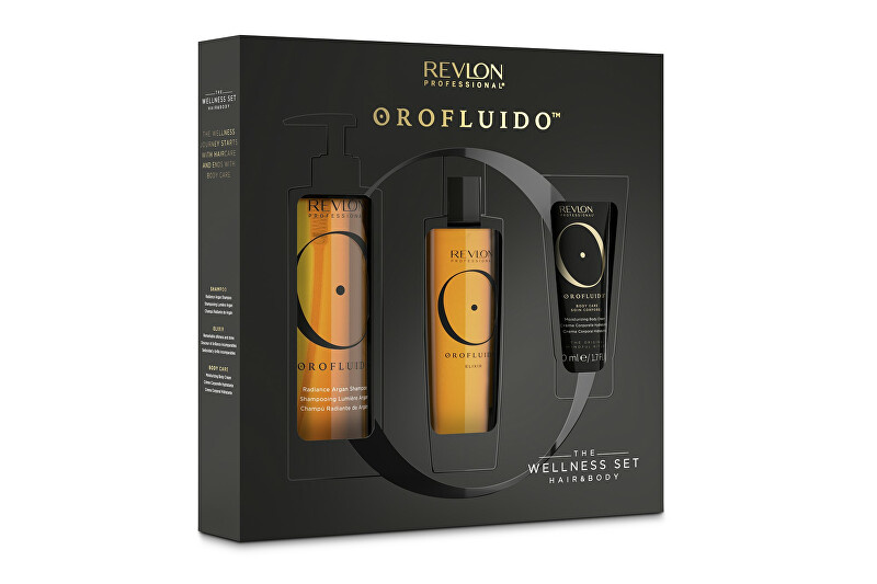 Set Revlon Professional The Wellness, eliksir për flokë 100 ml + shampo 240 ml + krem për trup 50 ml