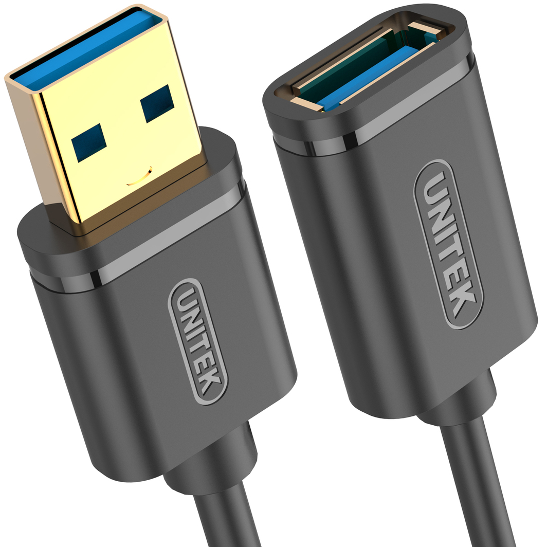 Kabëll USB 3.0 AM-AF Unitek,0.5m; Y-C456GBK