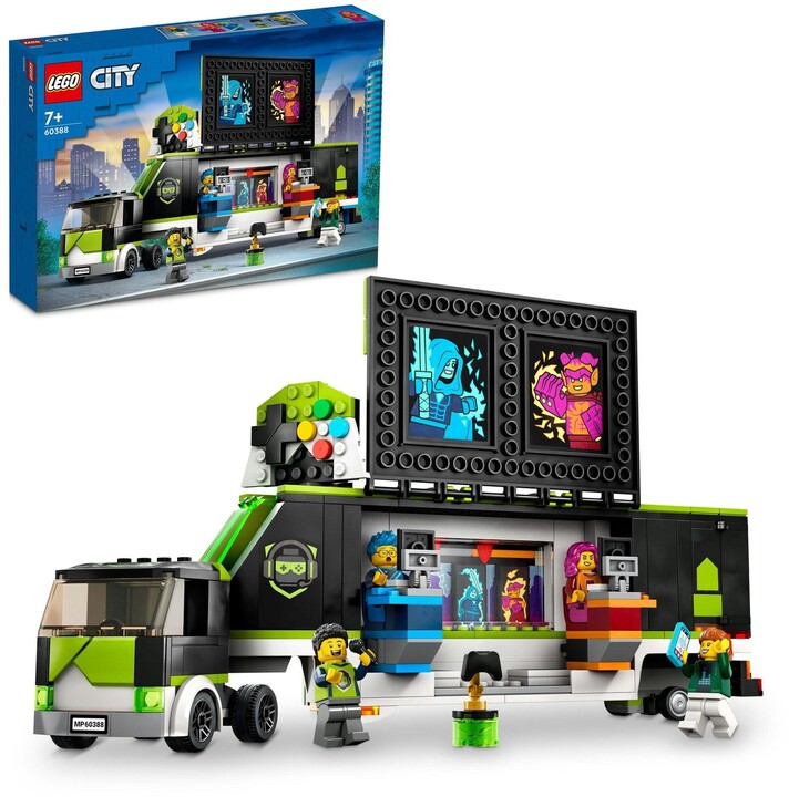 Set LEGO® City 60388 Gaming tournament in a truck, 344 pjesë