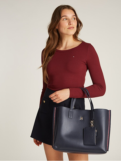 Çantë krahu për femra Tommy Hilfiger, e kaltër