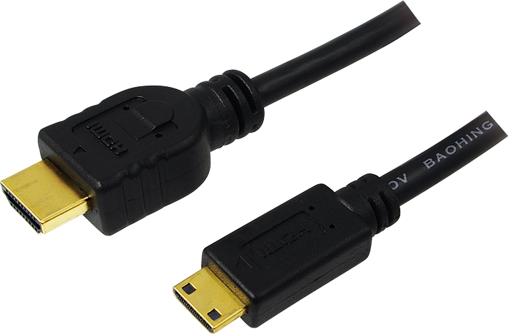 Kabllo LogiLink HDMI, Mini - HDMI, 1m, e zezë